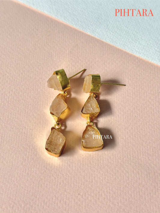 Quartz earrings