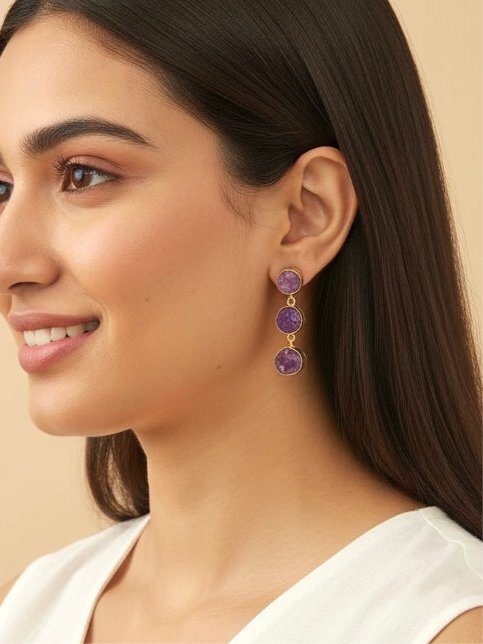 Amethyst earrings