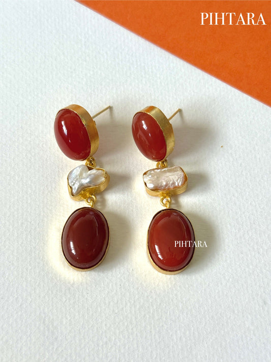 Carnelian earrings