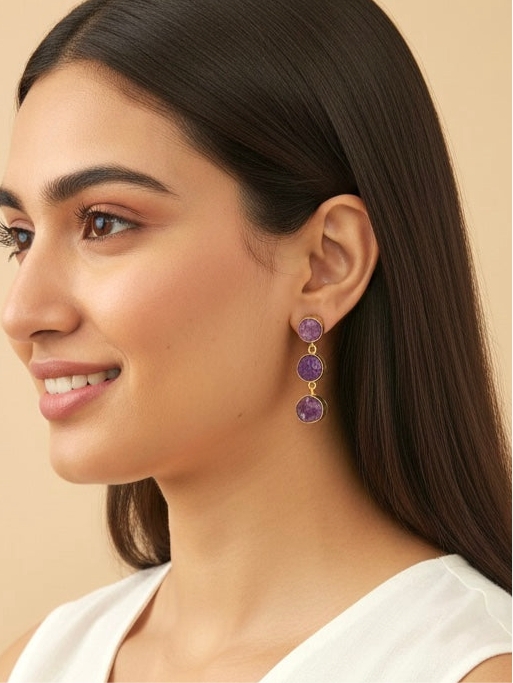 Amethyst earrings