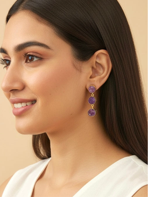 Amethyst earrings
