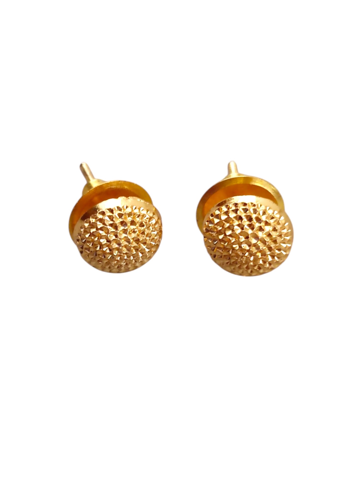 Gold-plated ear studs for women and girls