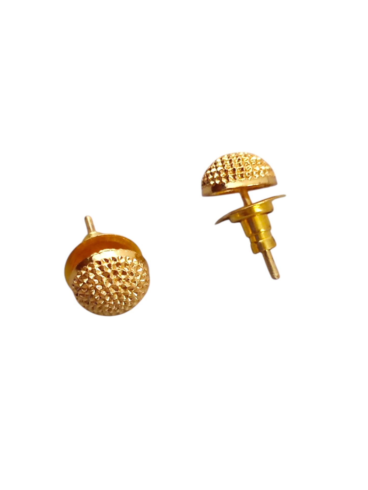 Gold-plated ear studs for women and girls