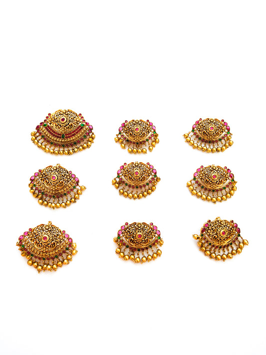 Antique hair braid accessories - jadai