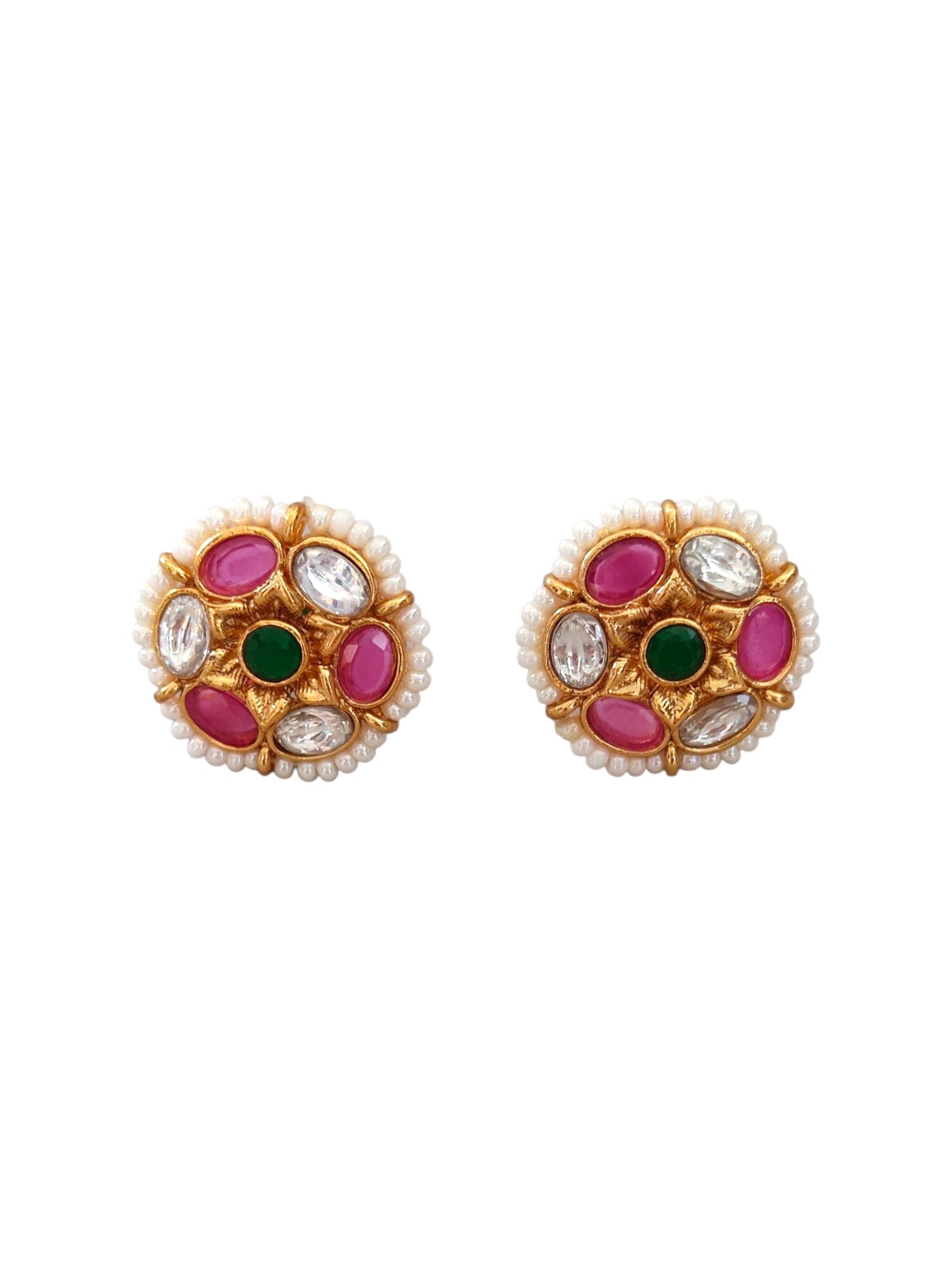 Jadau kundan pendant long necklace jewellery set for women