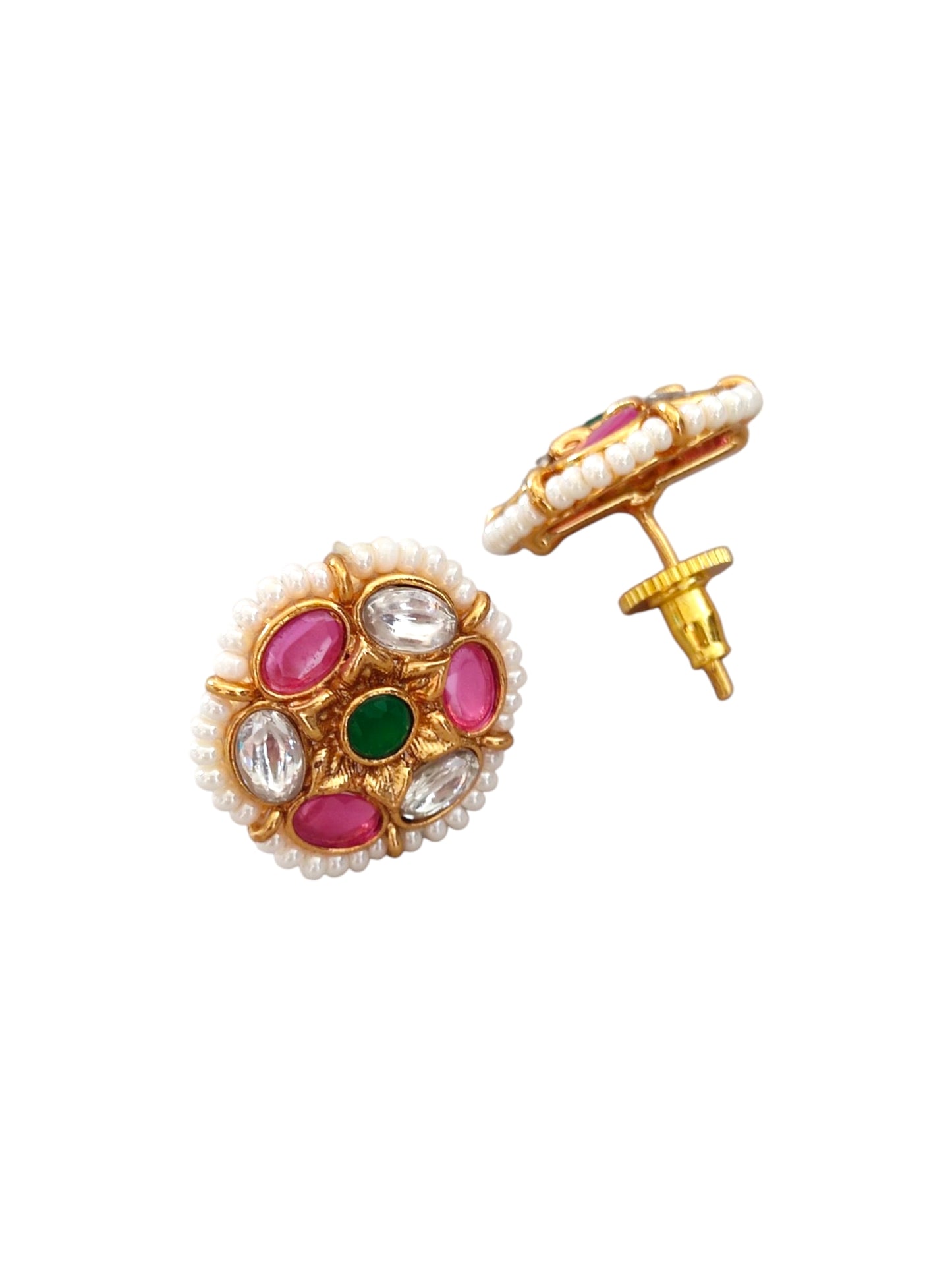 Jadau kundan pendant long necklace jewellery set for women