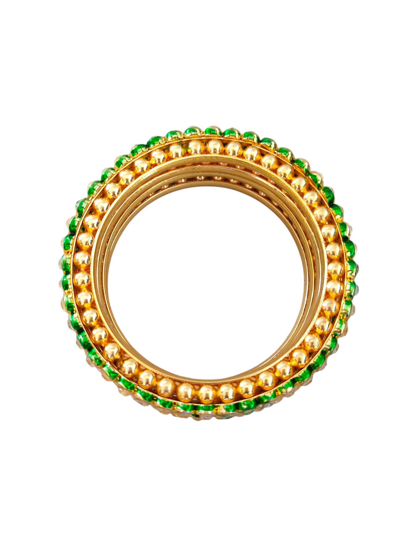 set of 4 vilandi kundan bangles for women