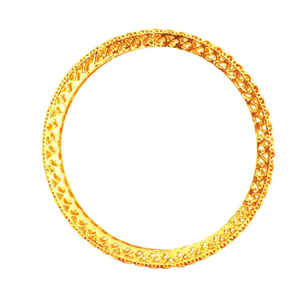 gold-plated pearl bangles set stack