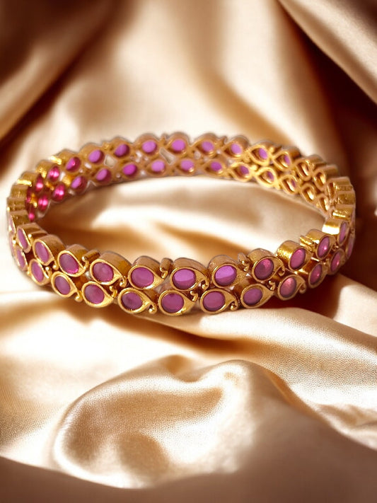 red stone kemp bangles for women