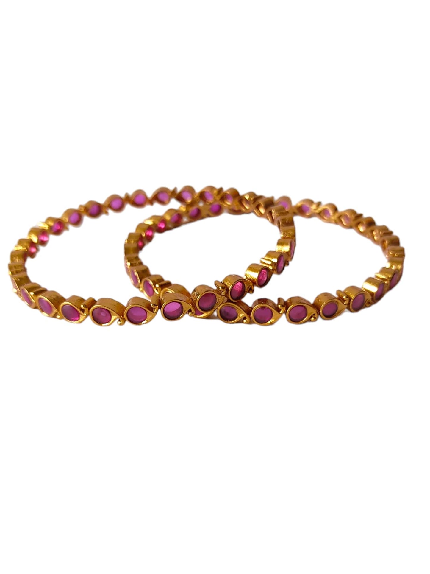 red stone kemp bangles for women