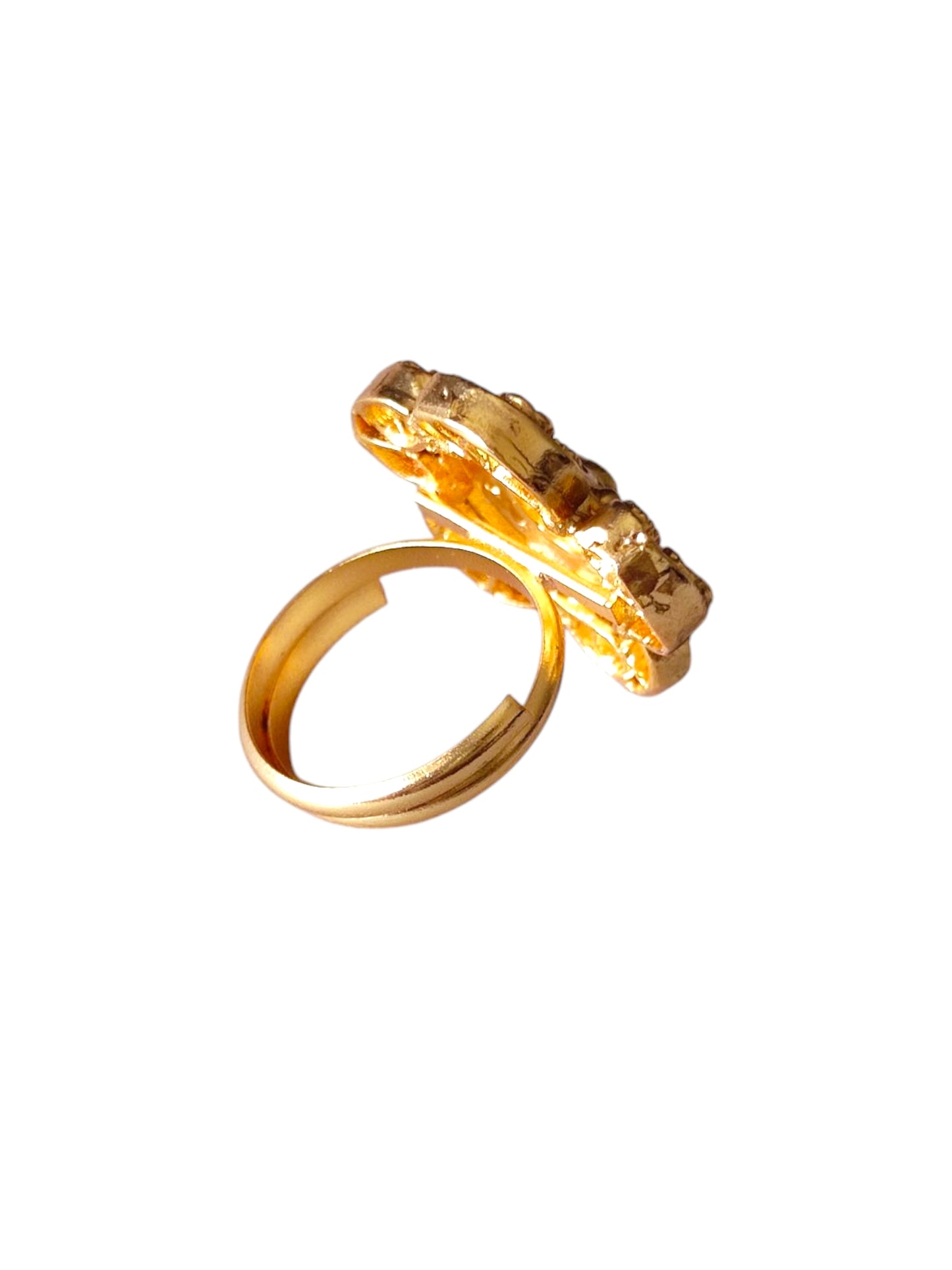 Gold-plated antique finger ring for women online