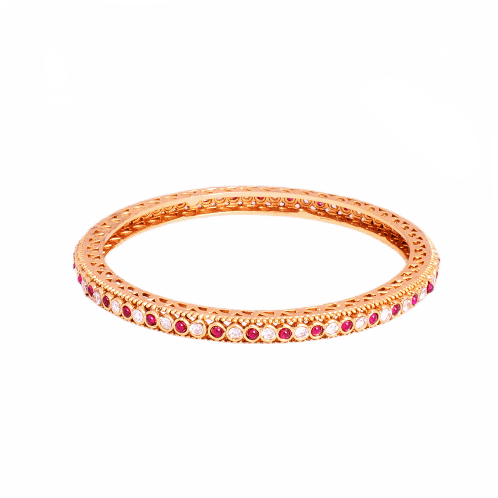 Buy red and white stone Bangles online in India