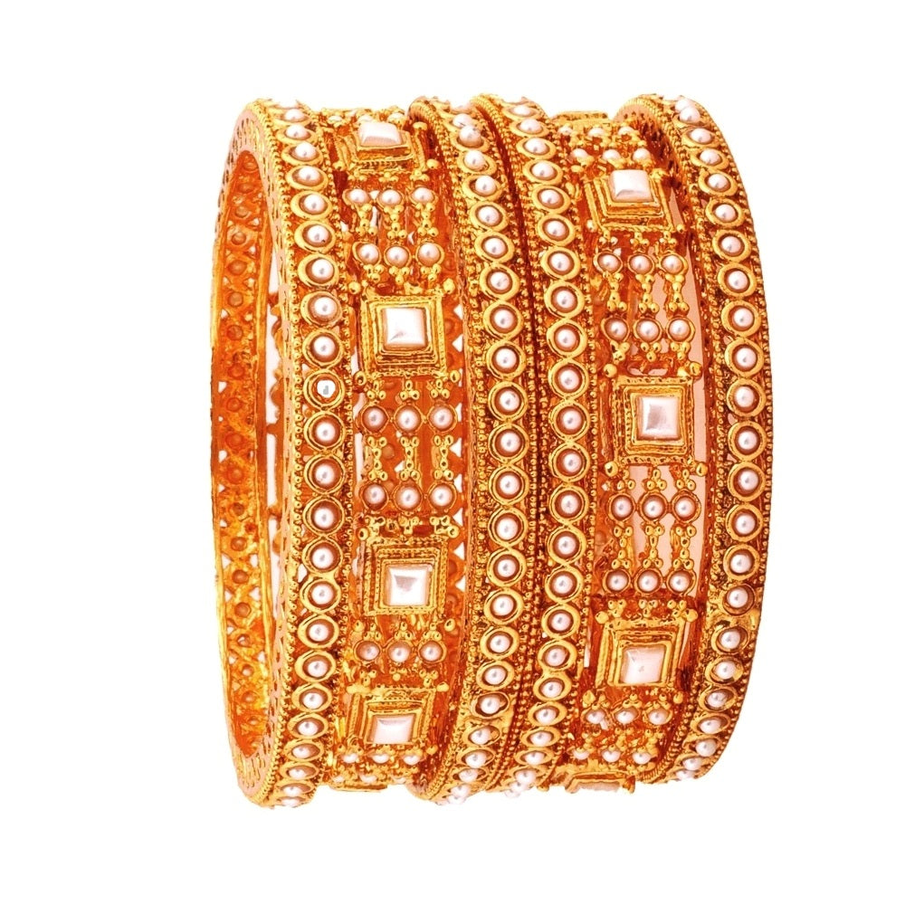 buy pearl bangles stack set online