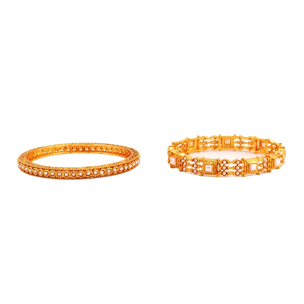 buy pearl bangles stack set online
