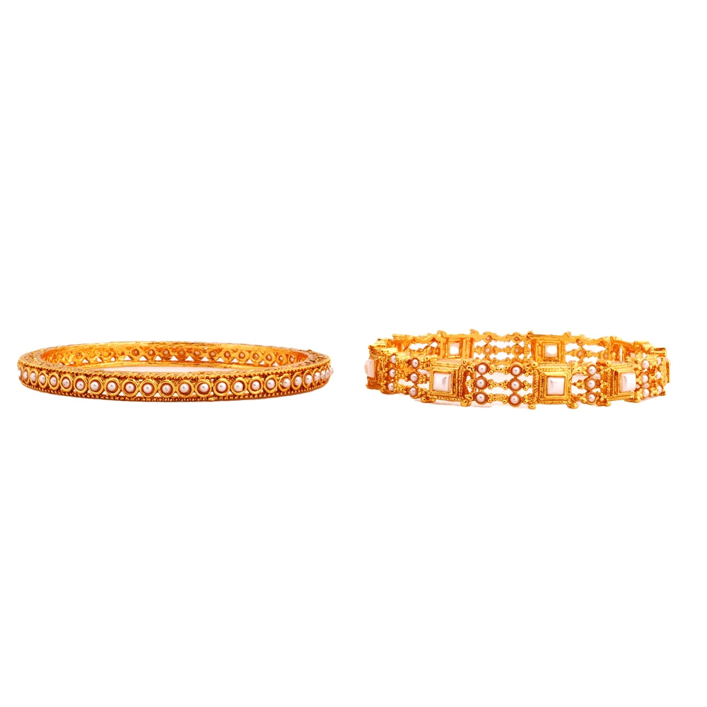 buy pearl bangles stack set online