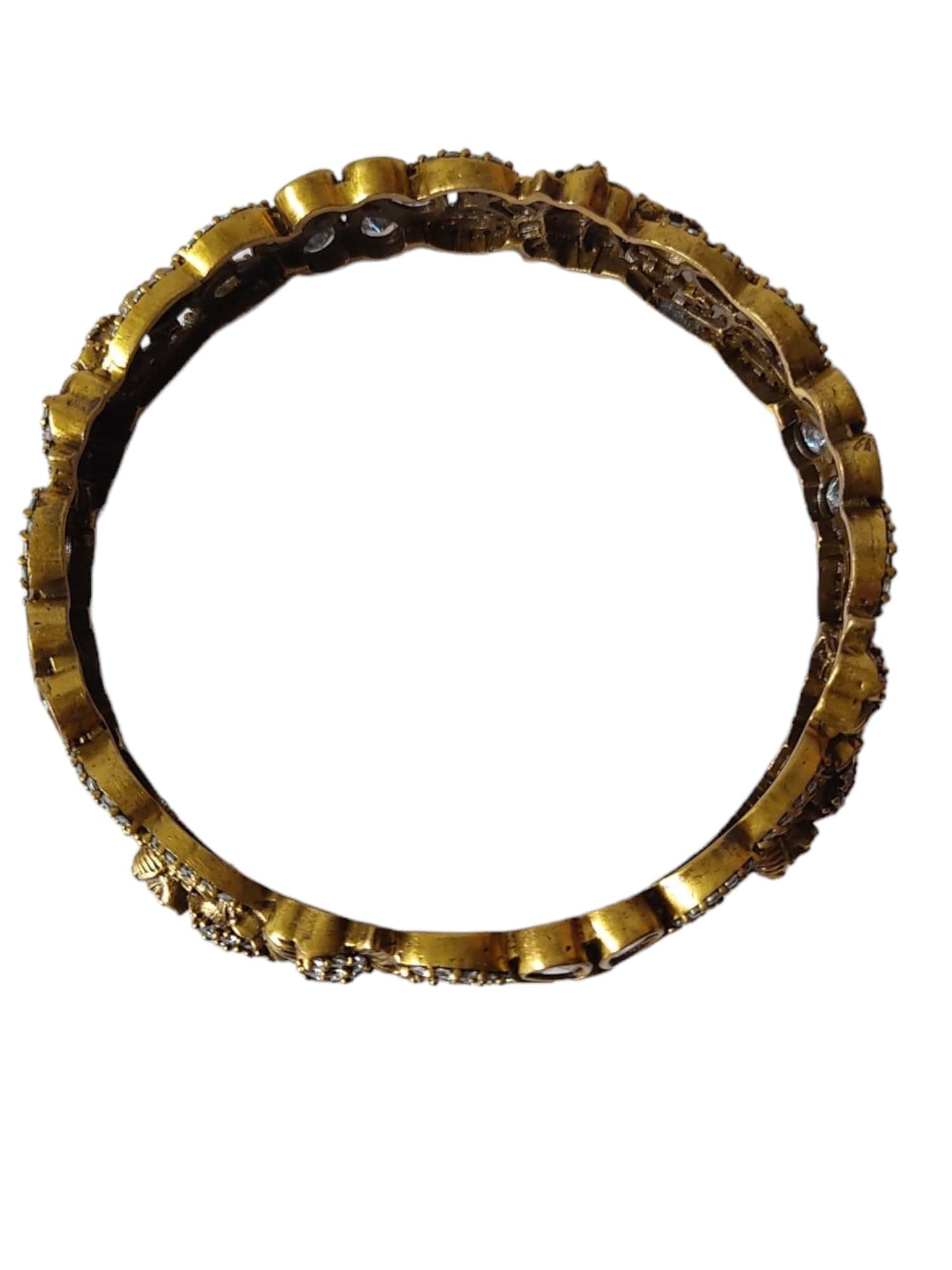 victorian oxidised gold bangles temple bangles