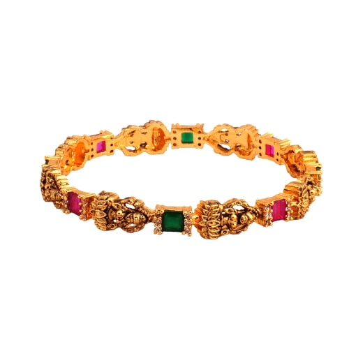 Antique Gold Lakshmi Bangles for parties, functions and weddings