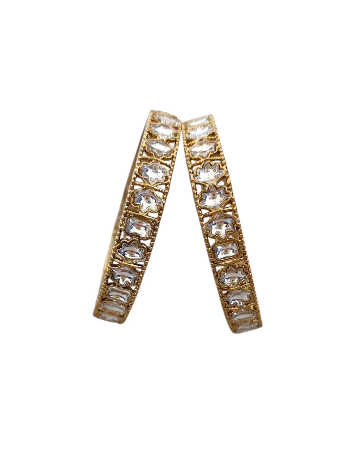 Mehendi polish kundan bangles for women