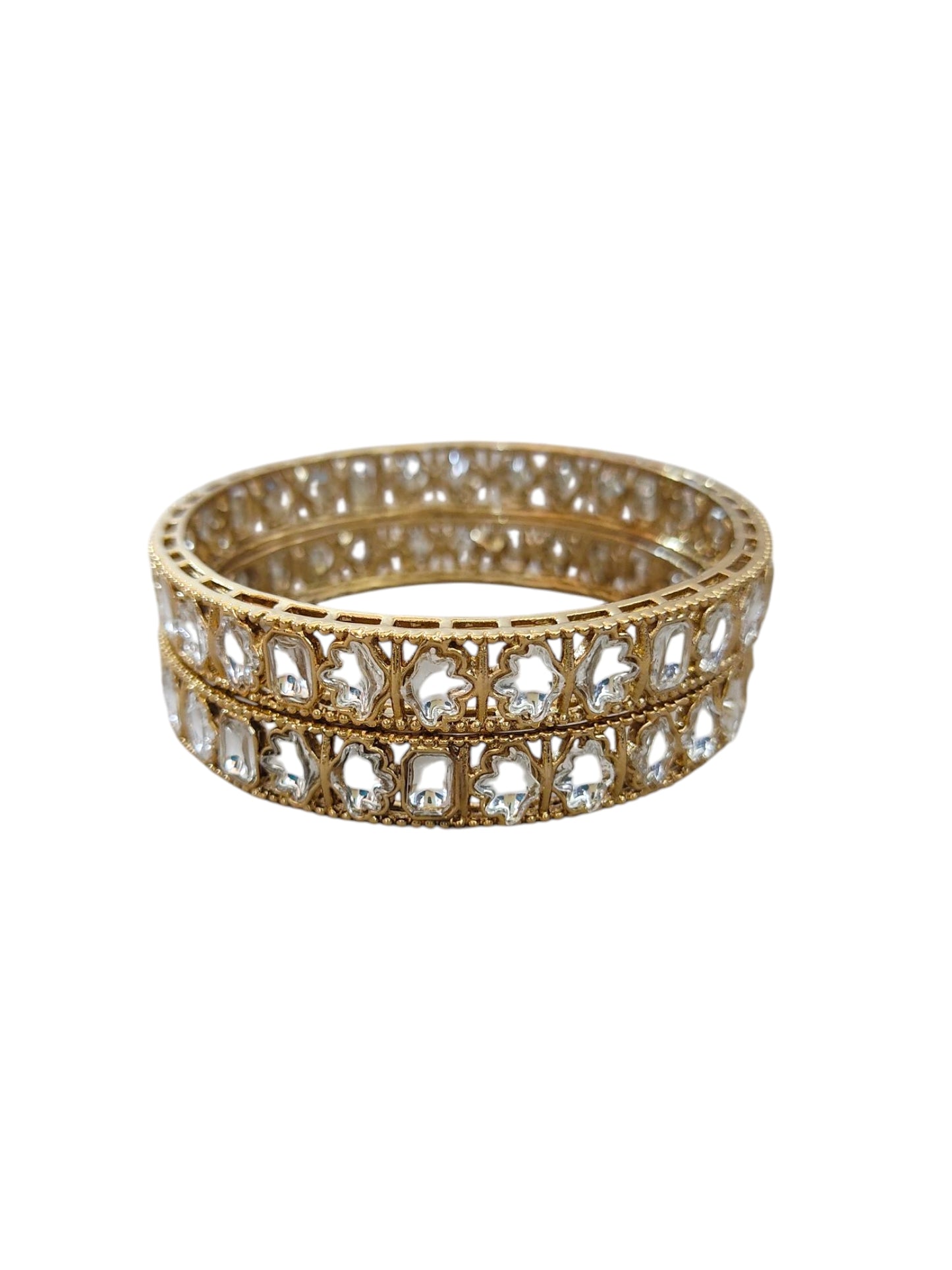 Mehendi polish kundan bangles for women