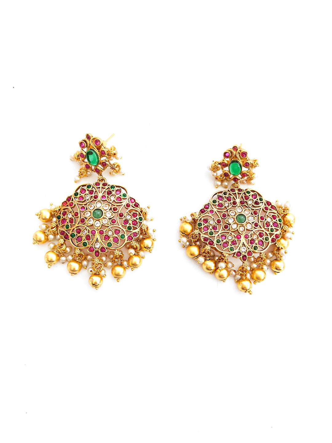 Gold-plated long Multi-layer Necklace set with pendant