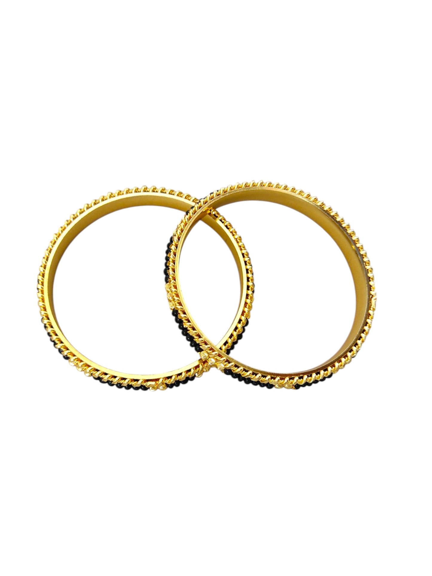 black beads bangles