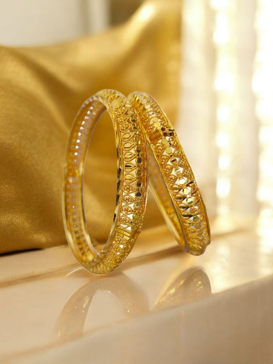 Set of 2 gold replica bangles for women bangles