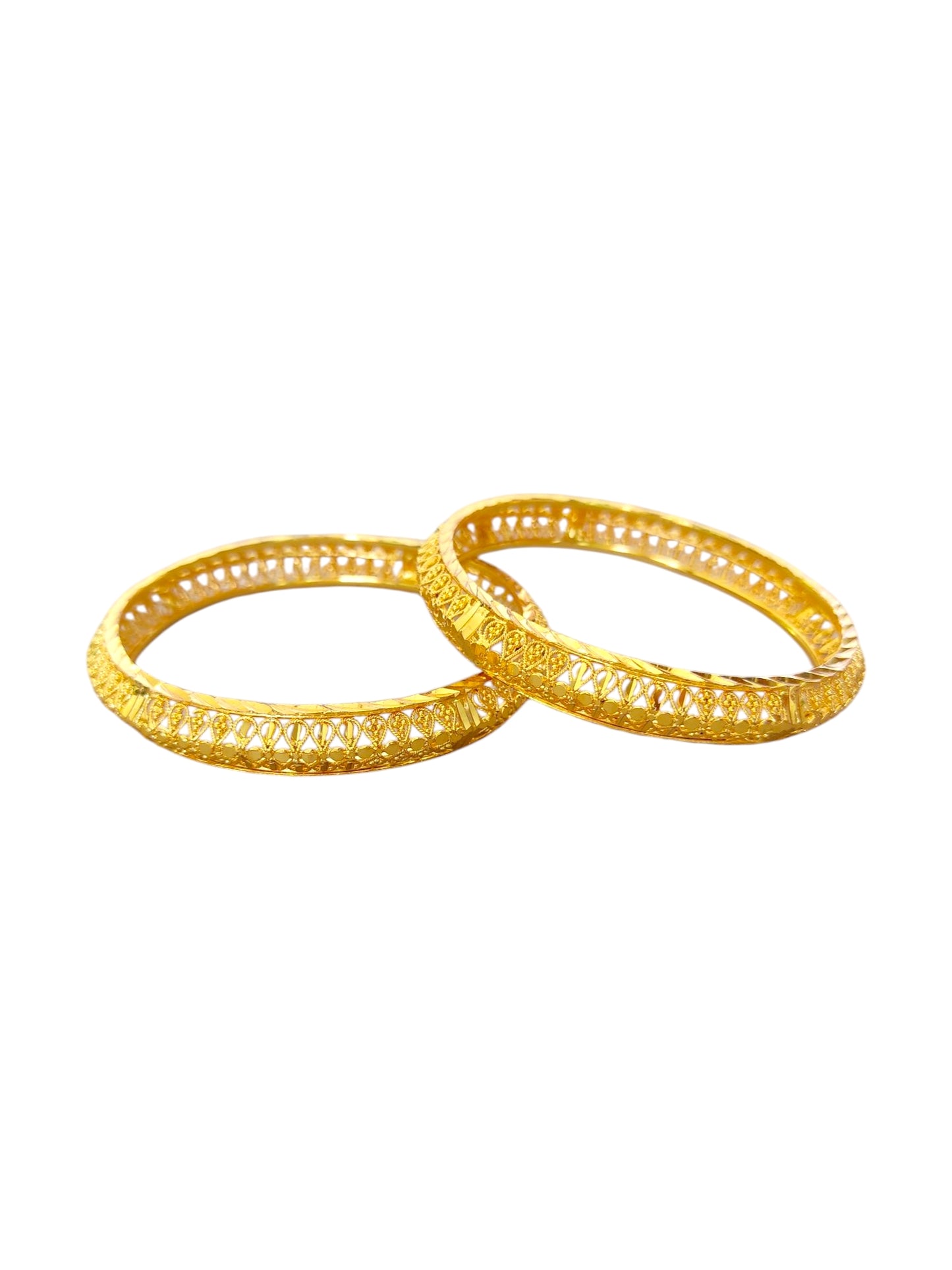 Set of 2 gold replica bangles for women bangles