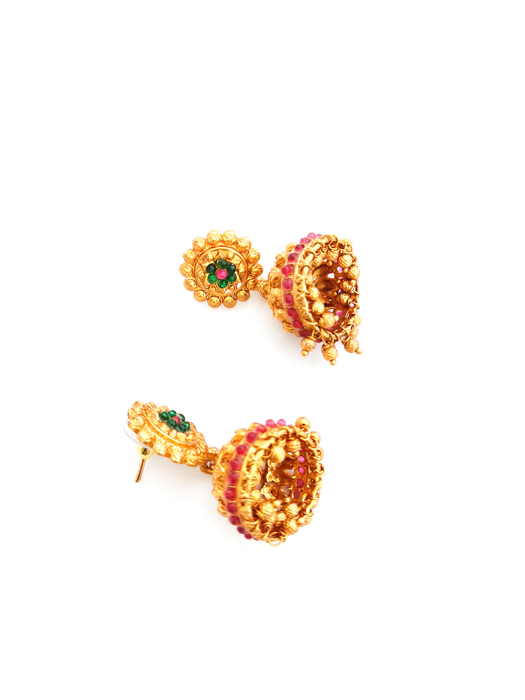 Long Antique Necklace set with earrings
