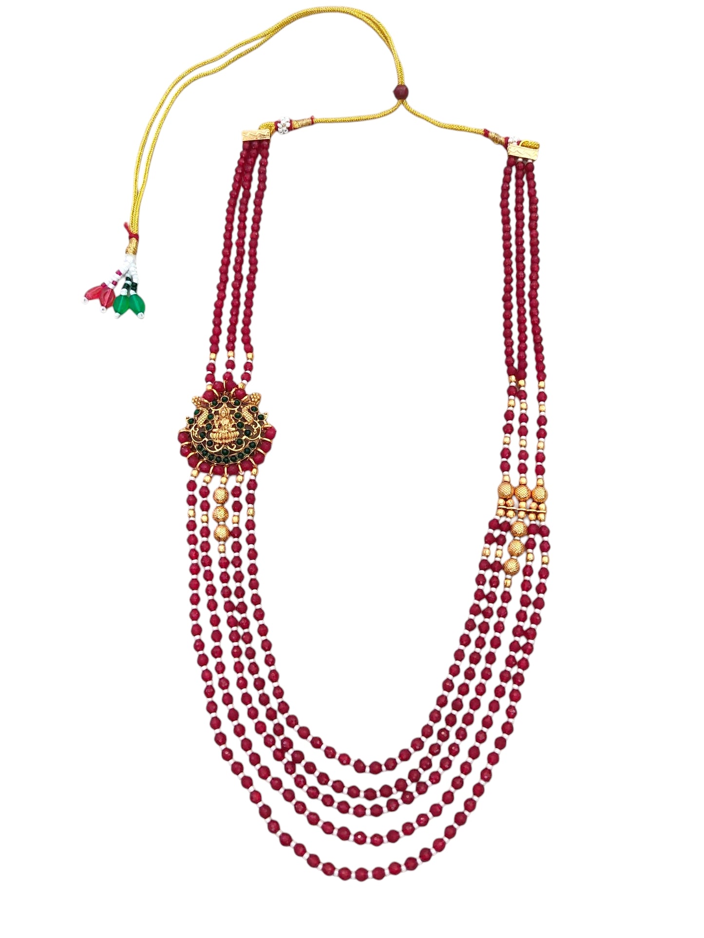 Maroon Beads Necklace
