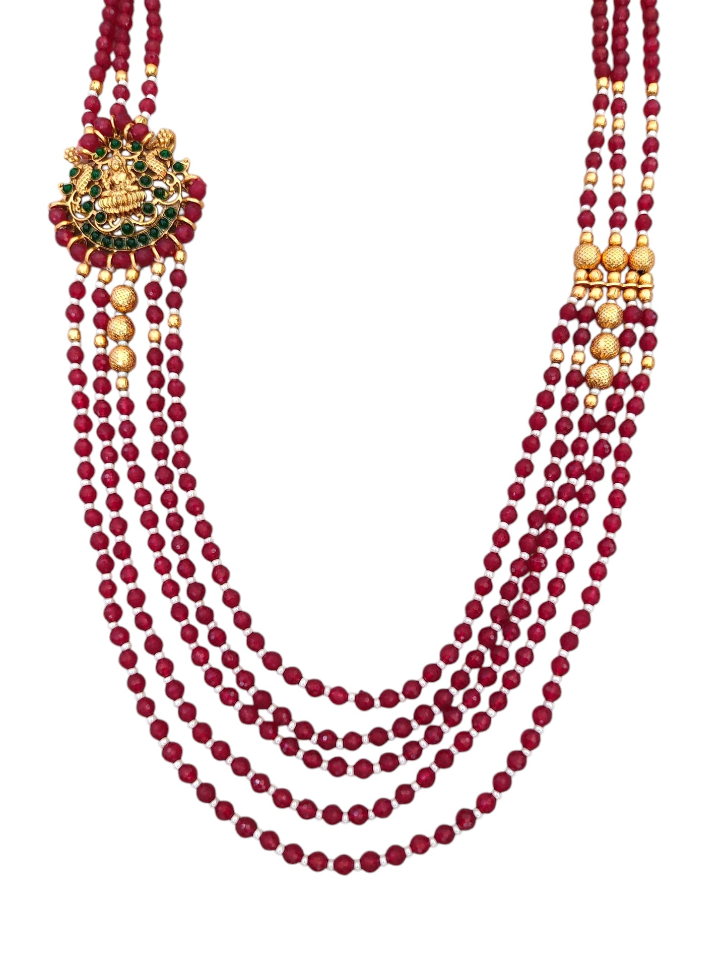 Maroon Beads Necklace