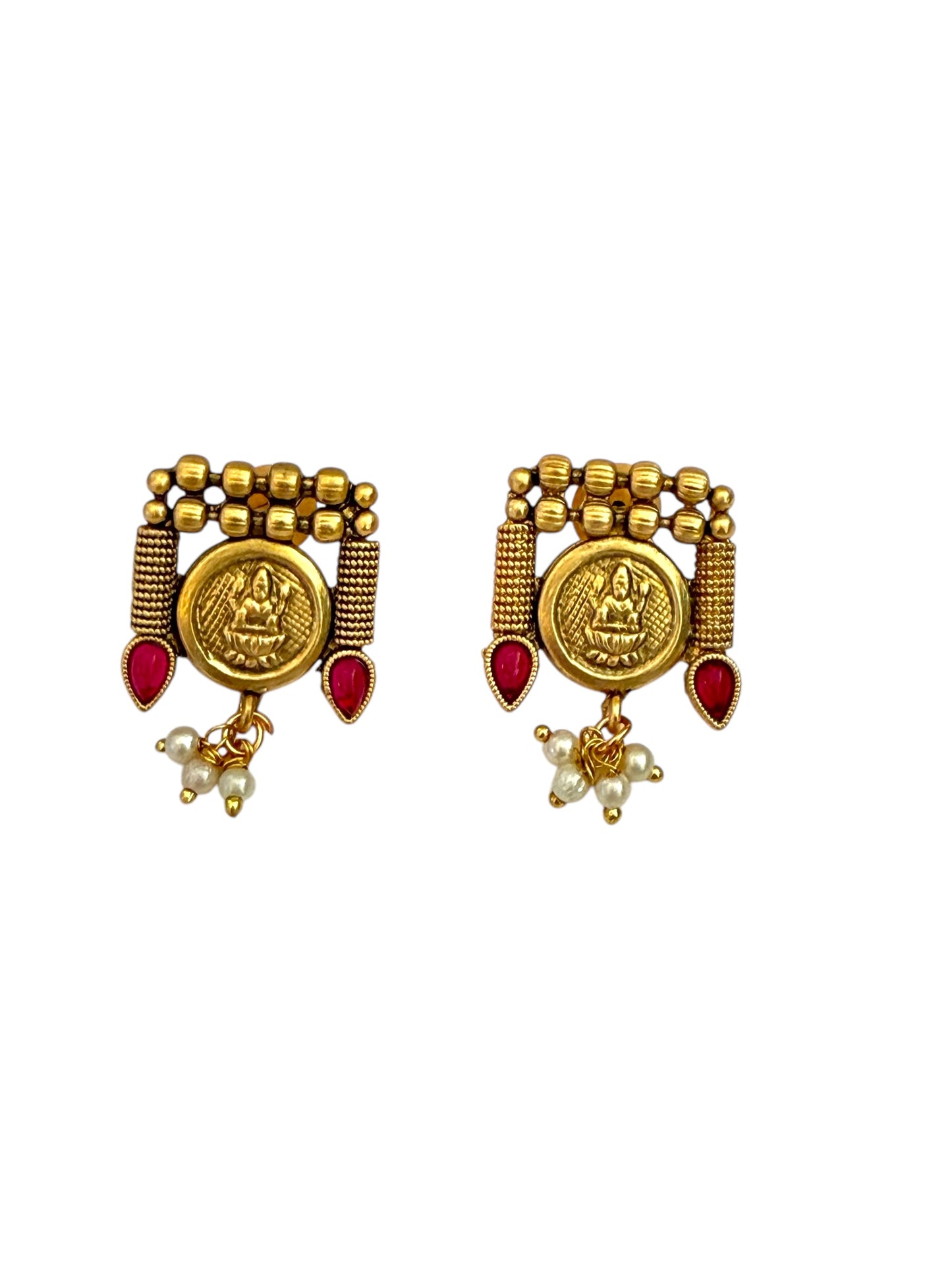traditional antique kaasu coin design necklace set for women