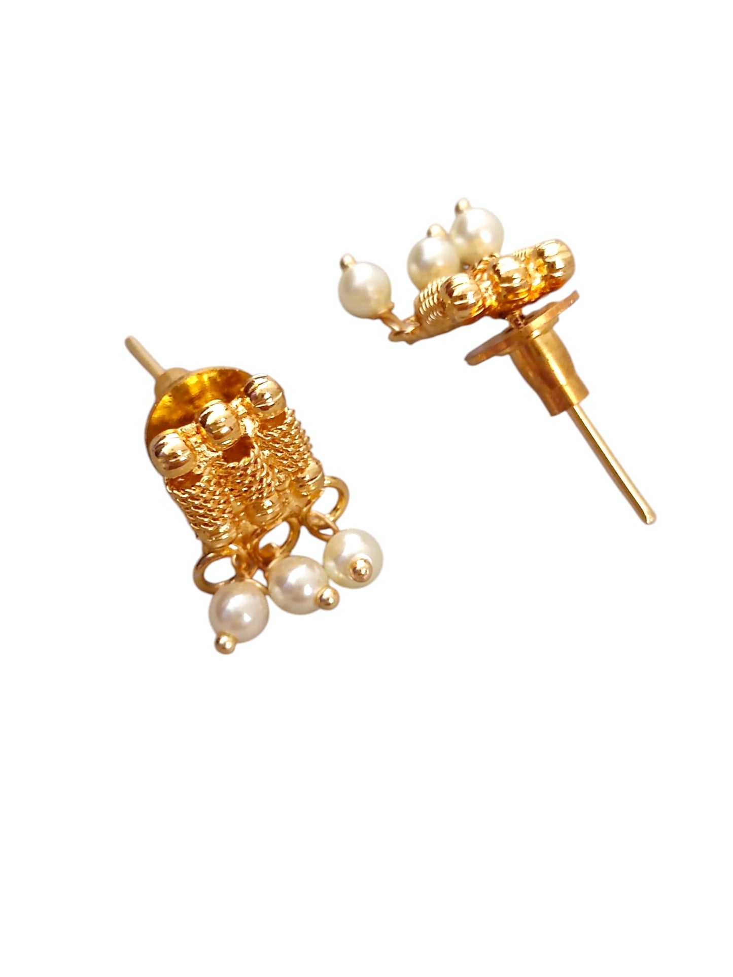 Gold-plated Pearl Necklace Set