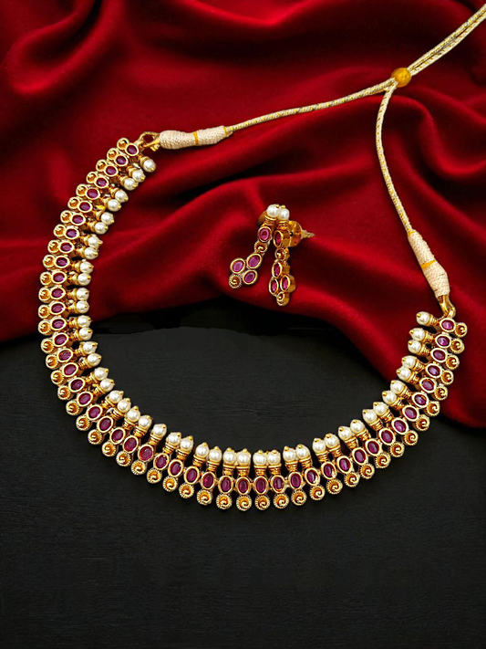 Red Necklace - PA207N25