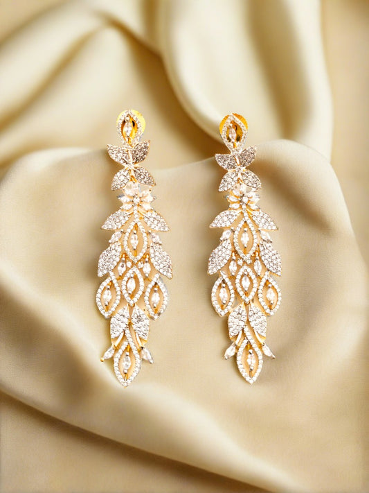 Women artificial diamond earrings