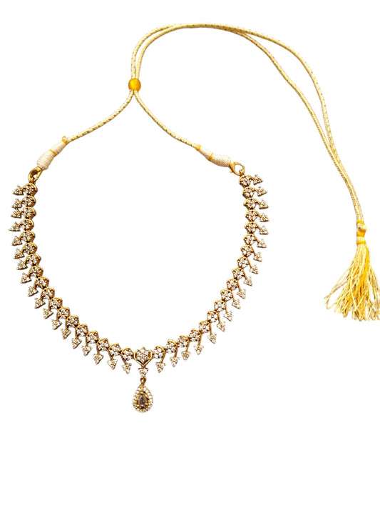 american diamond necklace set for women online