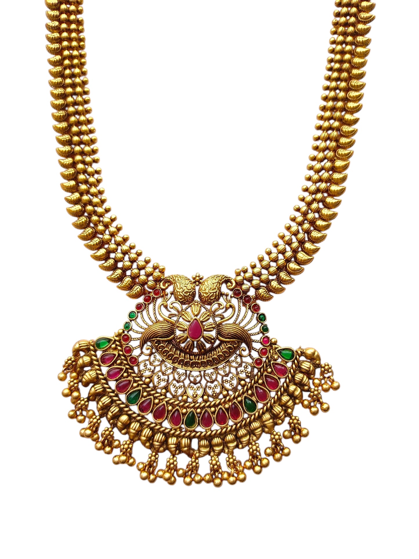 Antique pendant long necklace set for women online