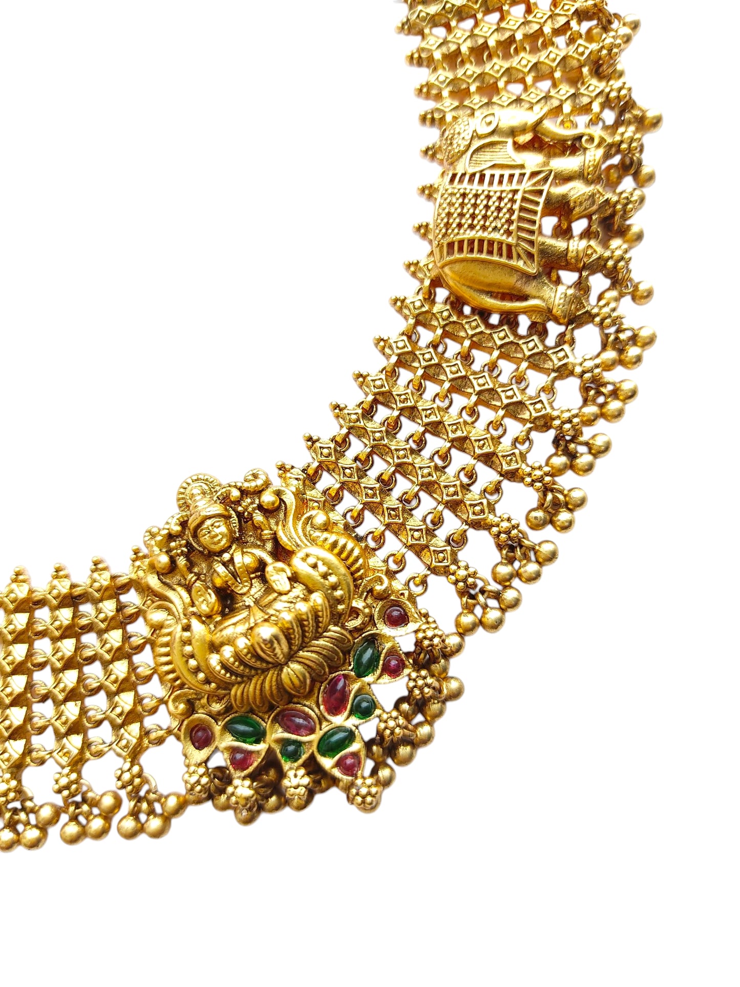 antique gold ganesh chaturthi jewellery set online