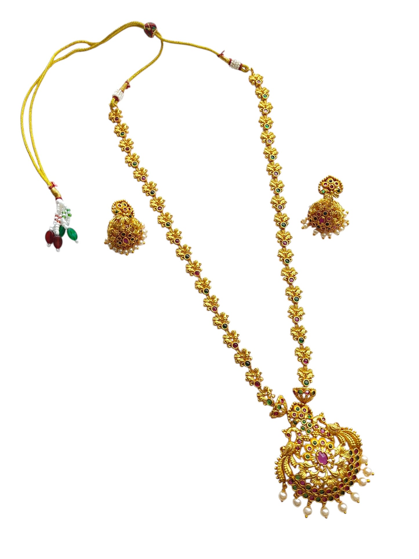long pendant necklace with pearls for women