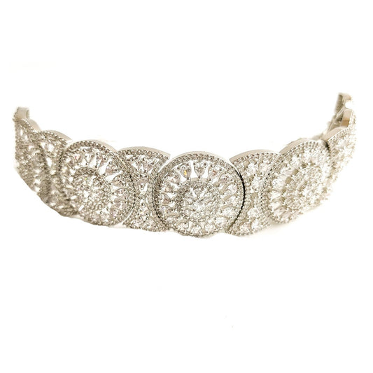 Artificial diamond choker set for women online