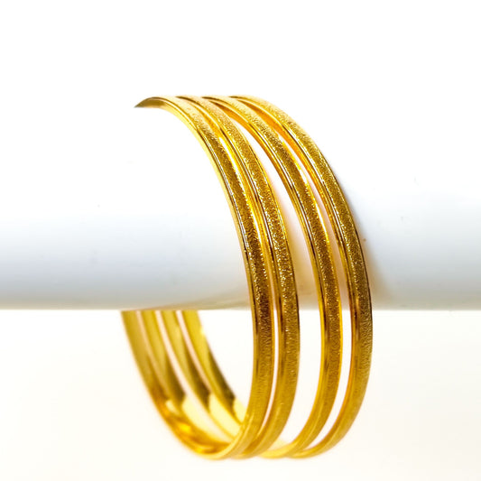 Buy simple Gold Plated Bangles Online in India