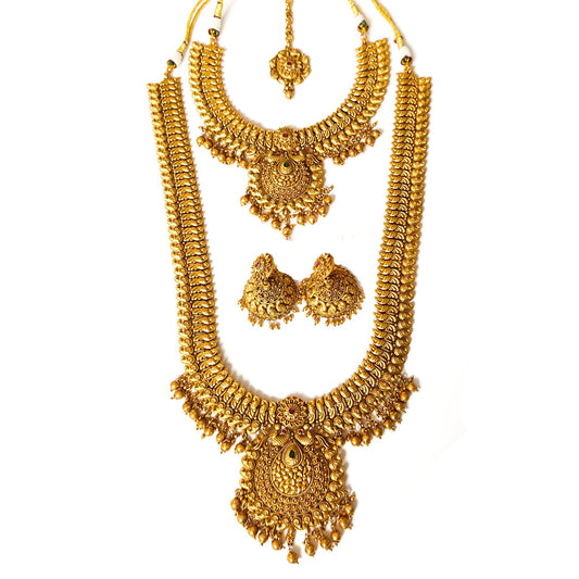 imitation gold bridal set