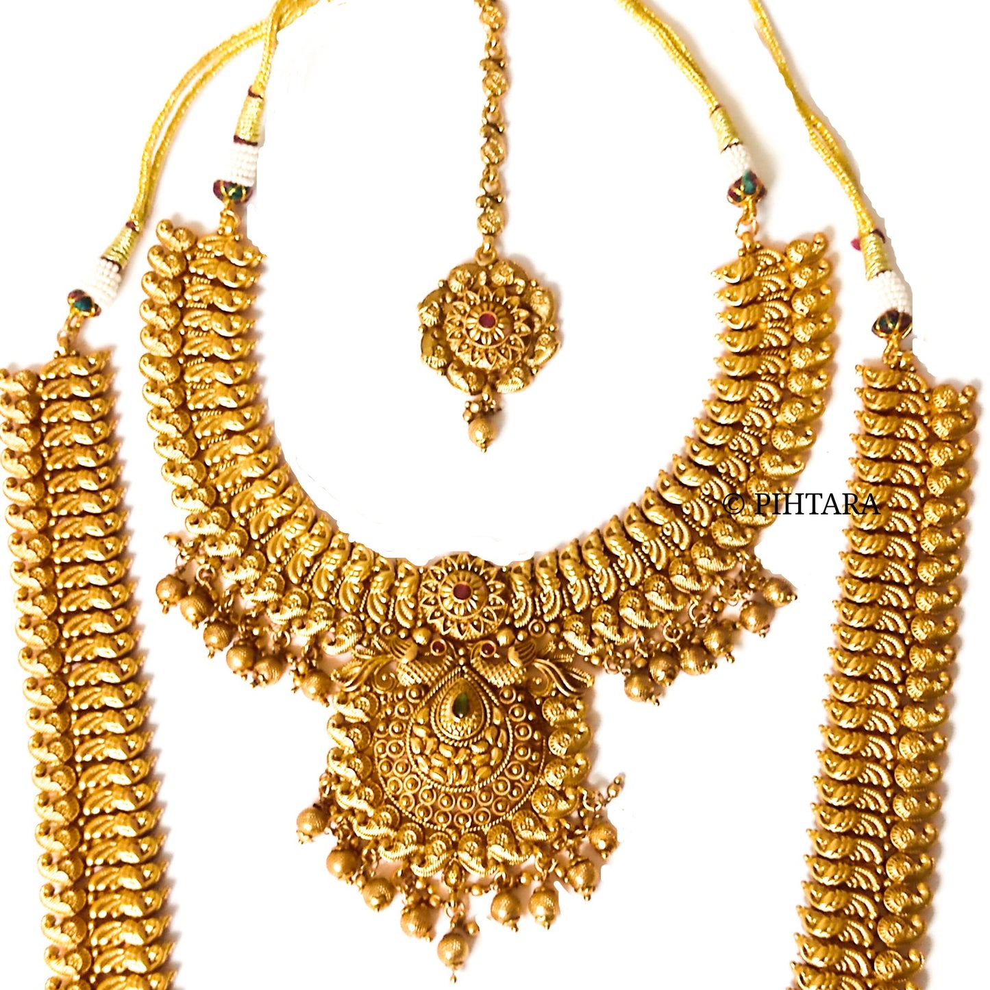 imitation gold bridal set