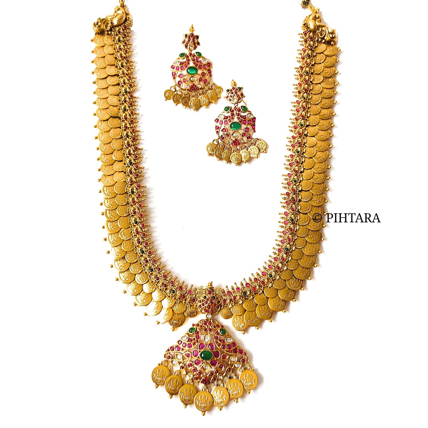 long gold plated coin haaram