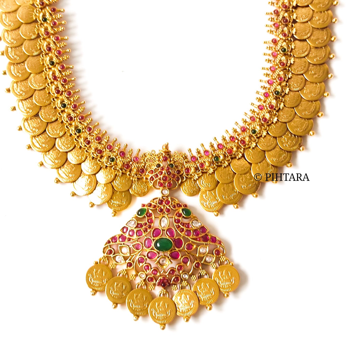 long gold plated coin haaram