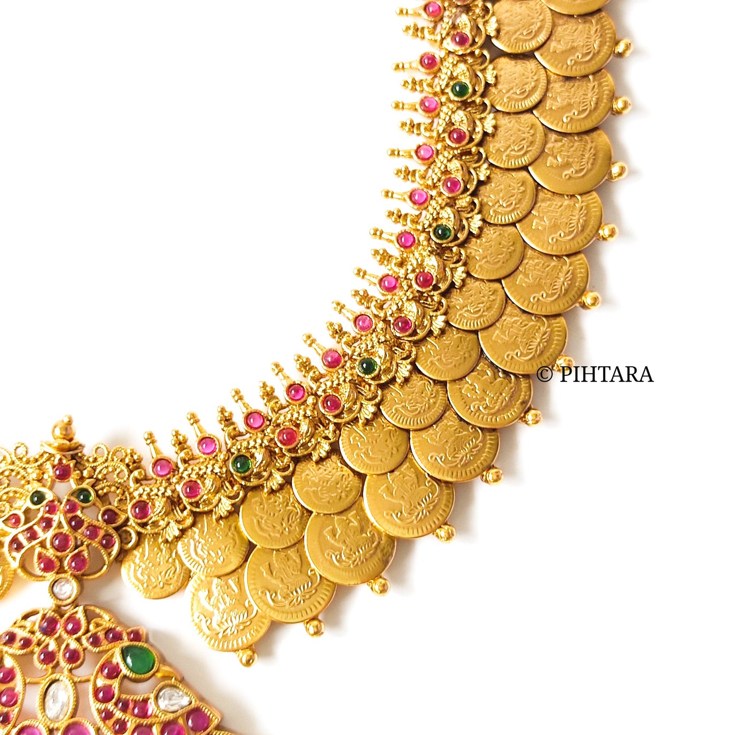 long gold plated coin haaram