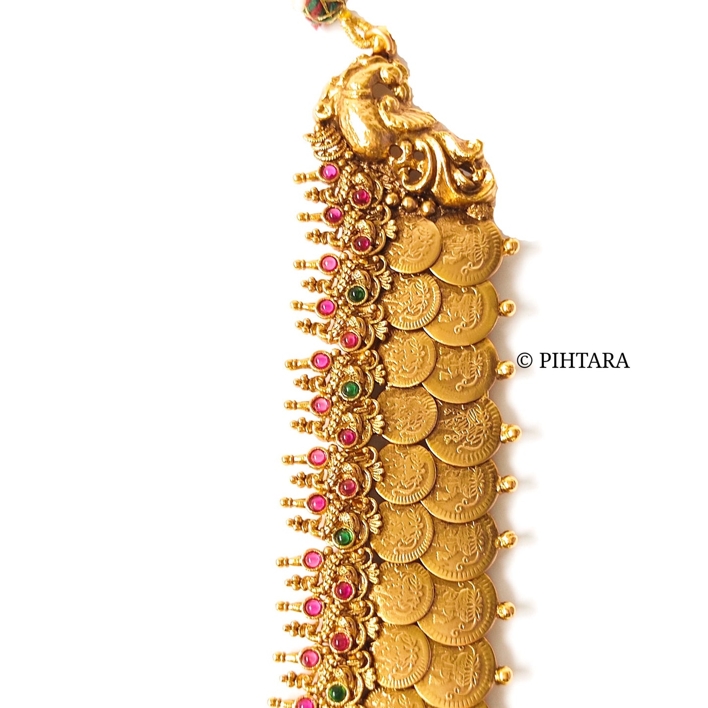 long gold plated coin haaram