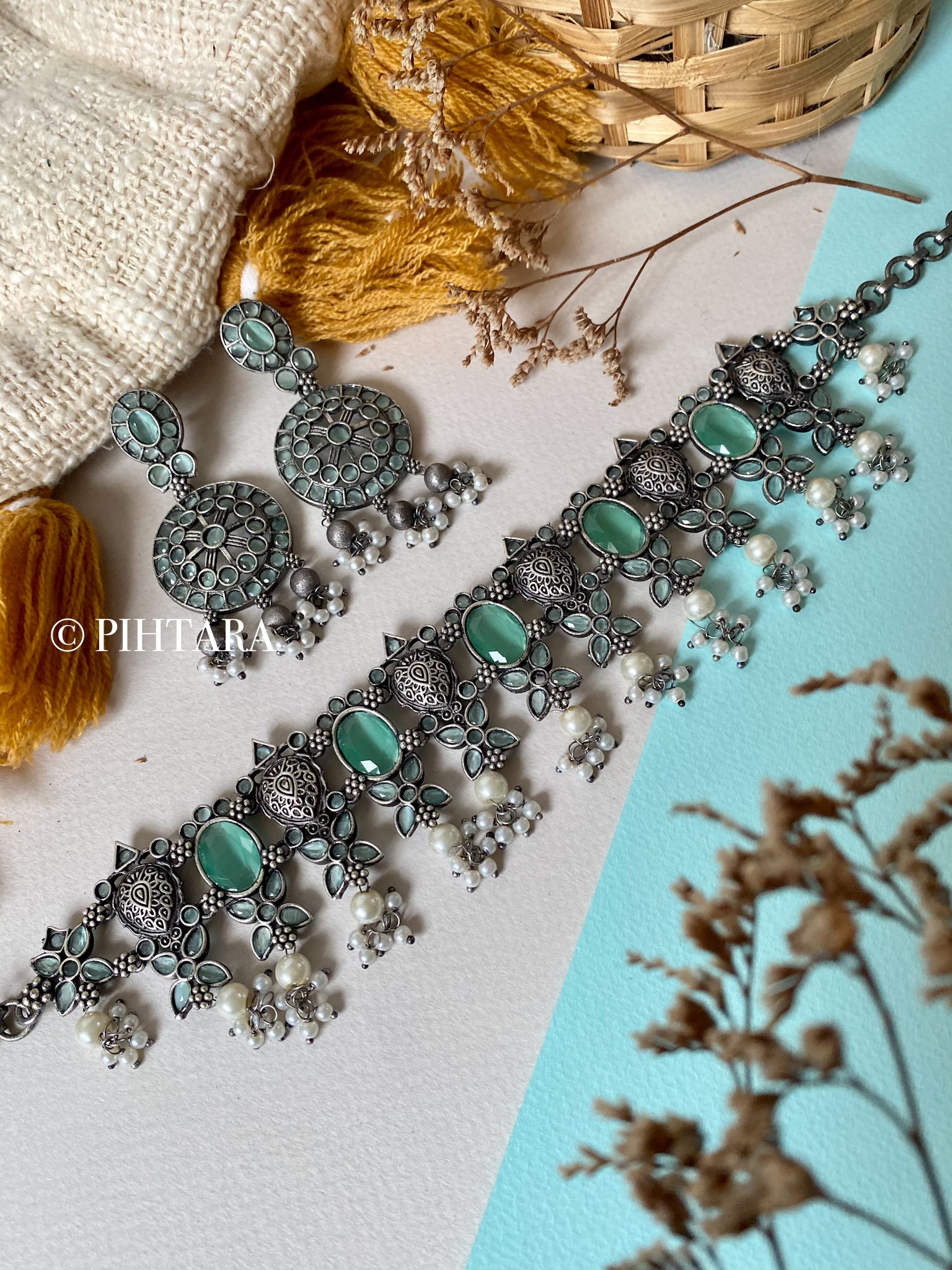 Choker oxidised hotsell
