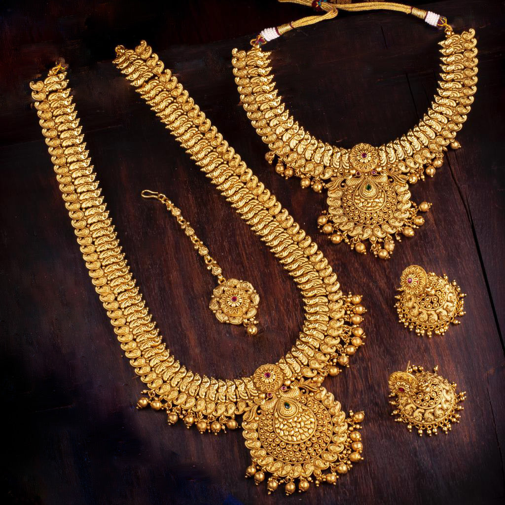 antique gold bridal set