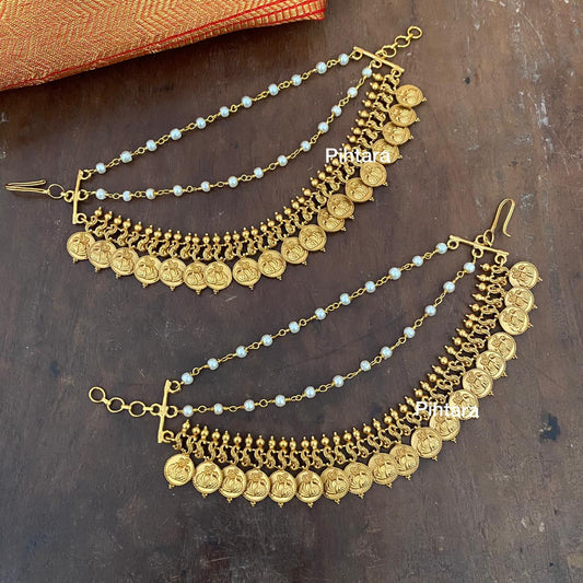 Gold ear chains - PA013E22