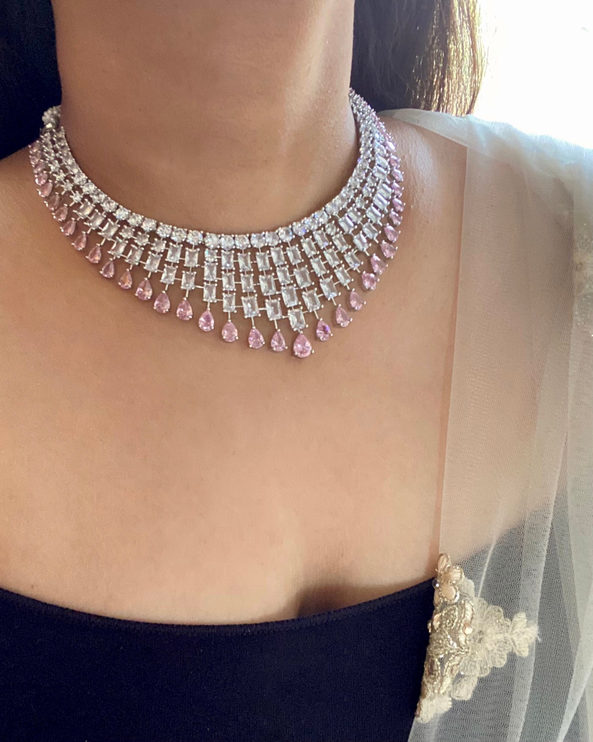 Necklace Designs Single Diamond Choker Necklace Diamond Choker In